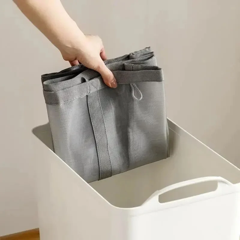 LaundryFold™ | Faltbarer Mesh-Wäschekorb mit Aufhängeschlaufe