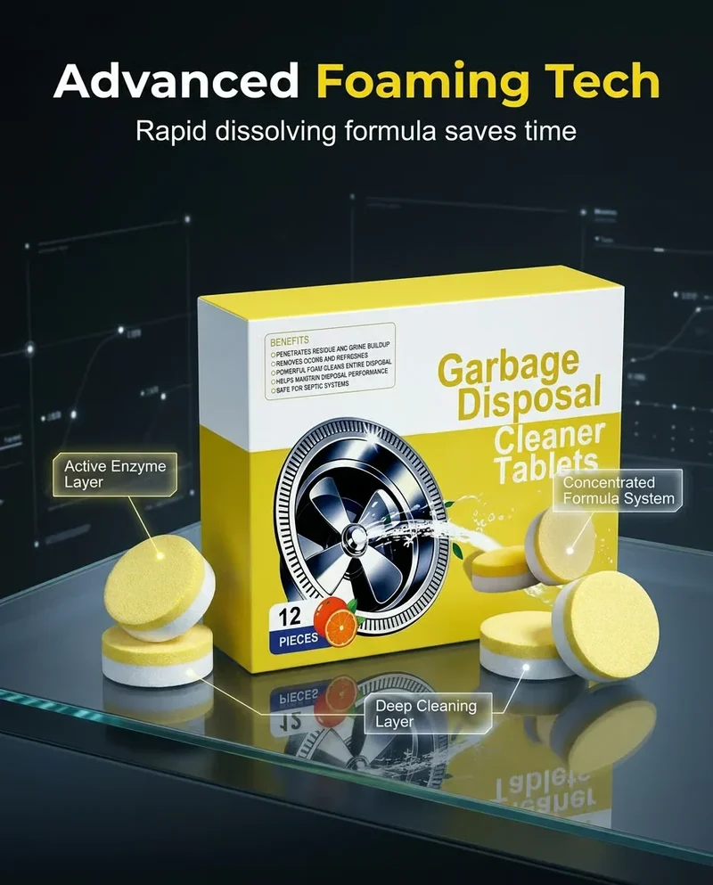 ClearFlow™ | Schäumende Reinigungstabletten für Küchenabflüsse