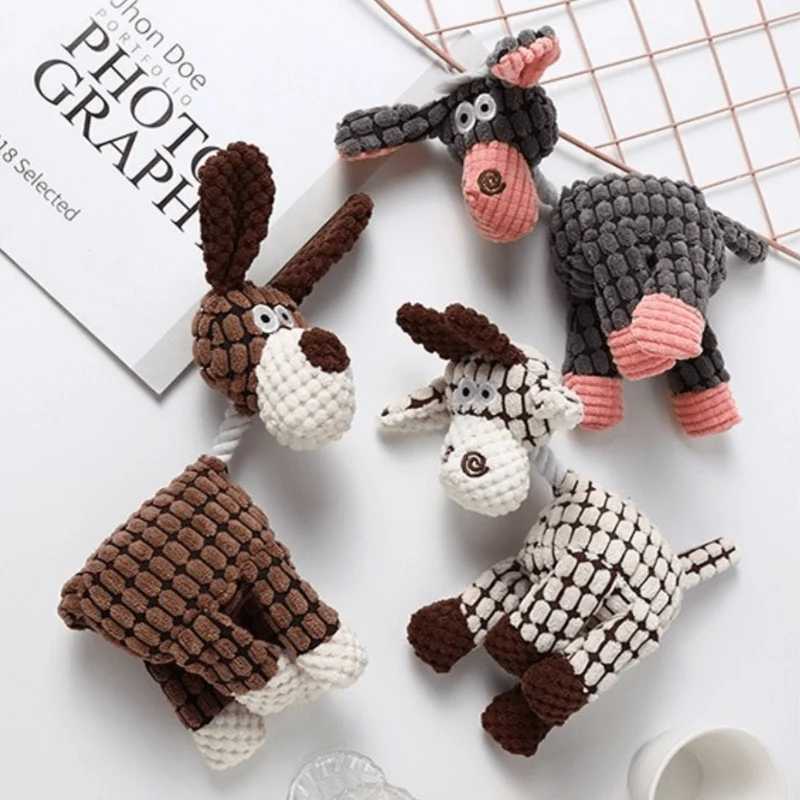 Robustes Hundespielzeug aus Plüsch | Bissfestes und langlebiges Design | Mehrere Modelle