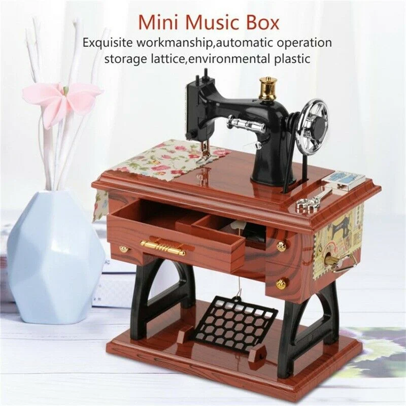 Skanto | Mini-Bastel-Retro-Nähmaschinendekoration