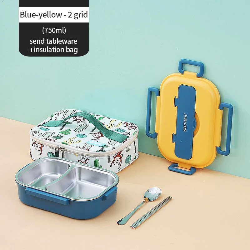 Skanto | Kinder-Lunchbox aus Edelstahl mit mehreren Fächern