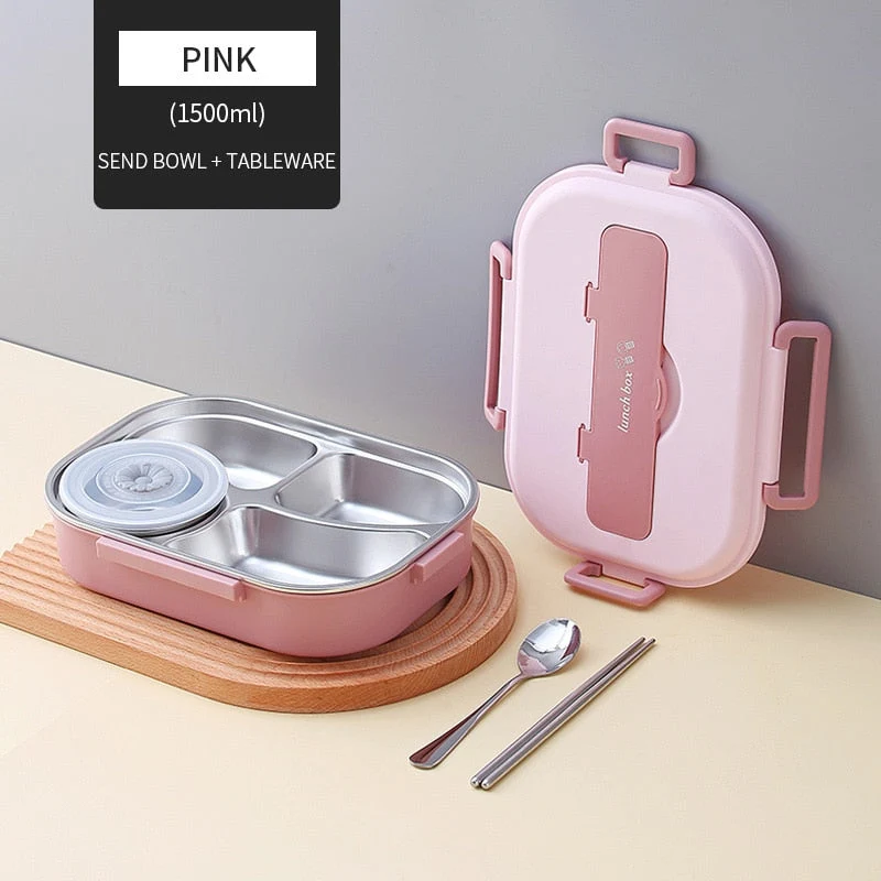 Skanto | Kinder-Lunchbox aus Edelstahl mit mehreren Fächern