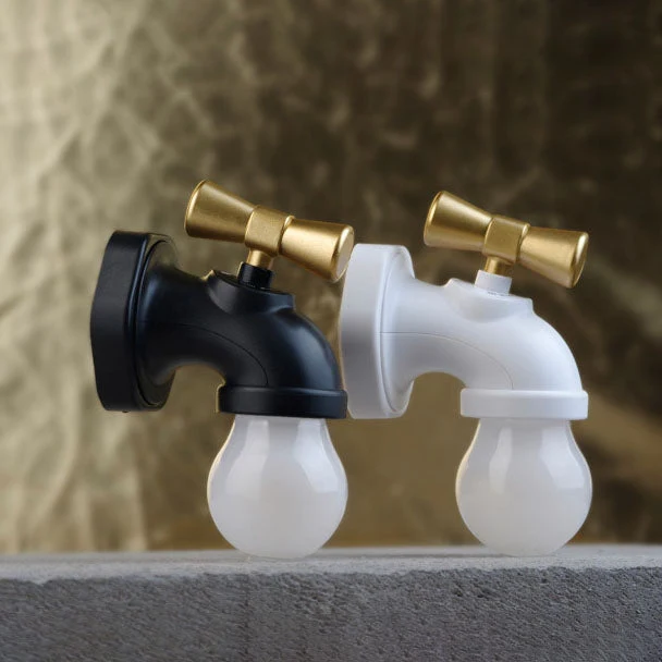 Skanto | Moderne kreative Wasserhahn ABS PC USB LED Nachtlicht Wandlampe