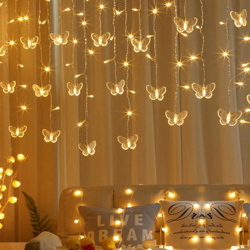 Skanto | Schmetterling LED-Lichtervorhang