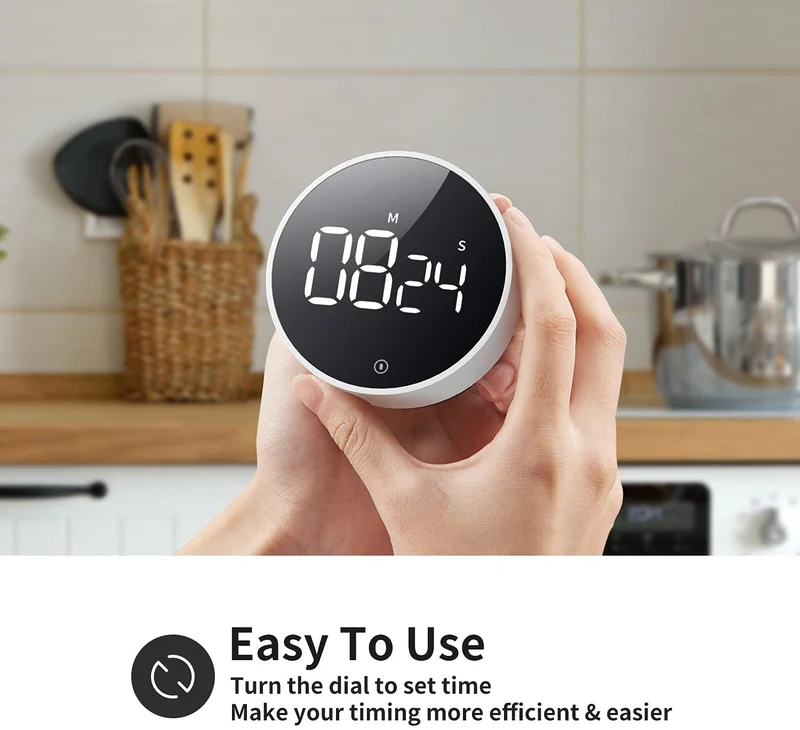 Skanto | Digitaler LED-Magnet-Küchentimer