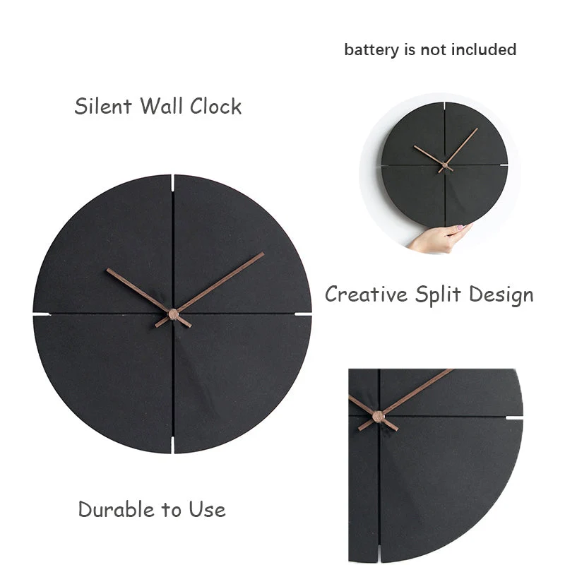 Skanto | Elegante nordische minimalistische Holzwanduhr