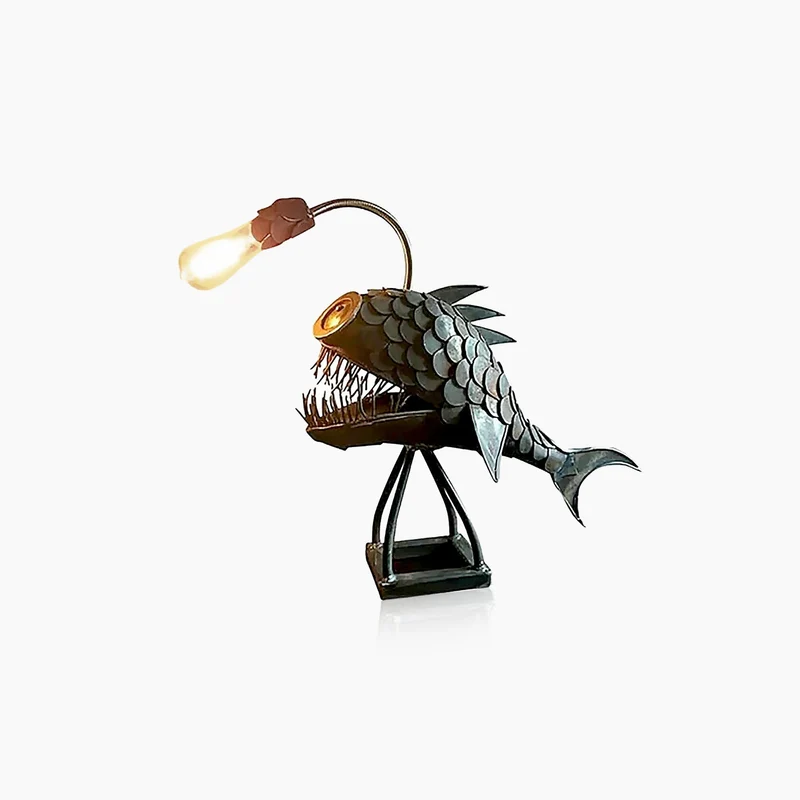 Skanto | Retro Anglerfisch Tischlampe