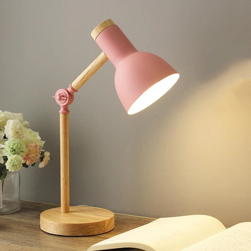 Skanto | Nordische Schreibtischlampe aus Holz