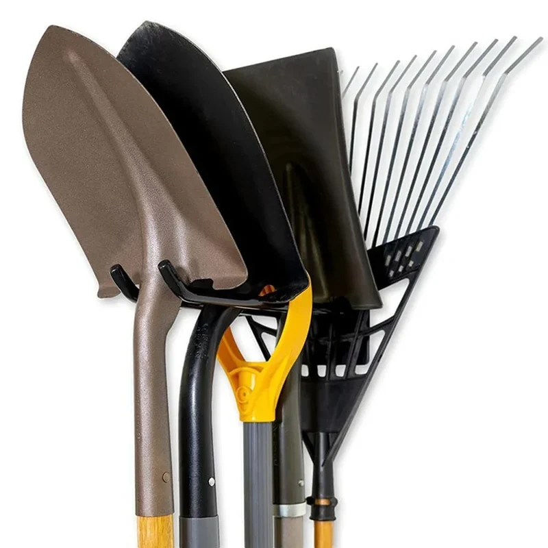 ToolHold™ | Wandmontierter Gerätehalter aus Kohlenstoffstahl mit rutschfesten Haken