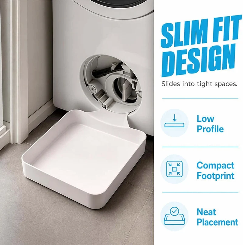 DrainMate™ | Flache Auffangschale für die Waschmaschinen-Filterreinigung