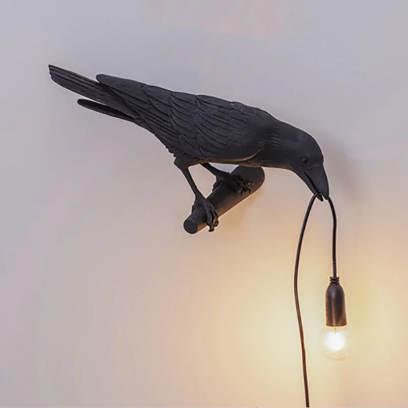 Skanto | Moderne Glücksvogel-Tischlampe – Kreatives Harz-Tierdesign für Schlaf- und Wohnzimmer