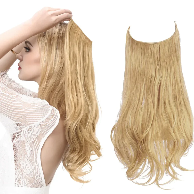 SecretHair | Echthaar Extensions | Natürliches Wellen-Volumen | Blond