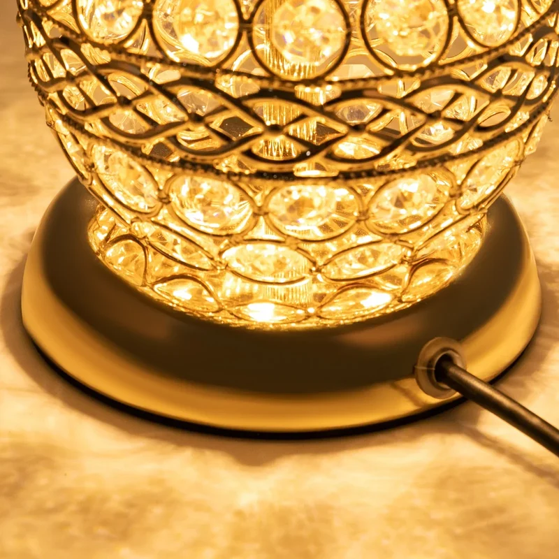 Skanto | Moderne Kristall-Luxus-Dekor-Nachttischlampe