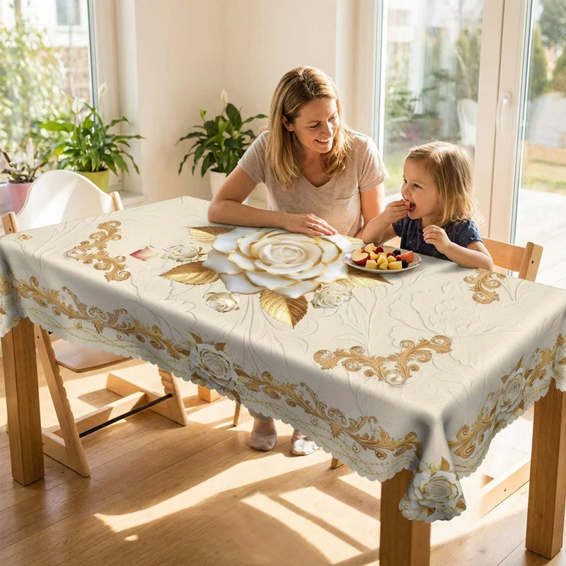 LuxeLinen™ | Fleckenabweisende Tischdecke