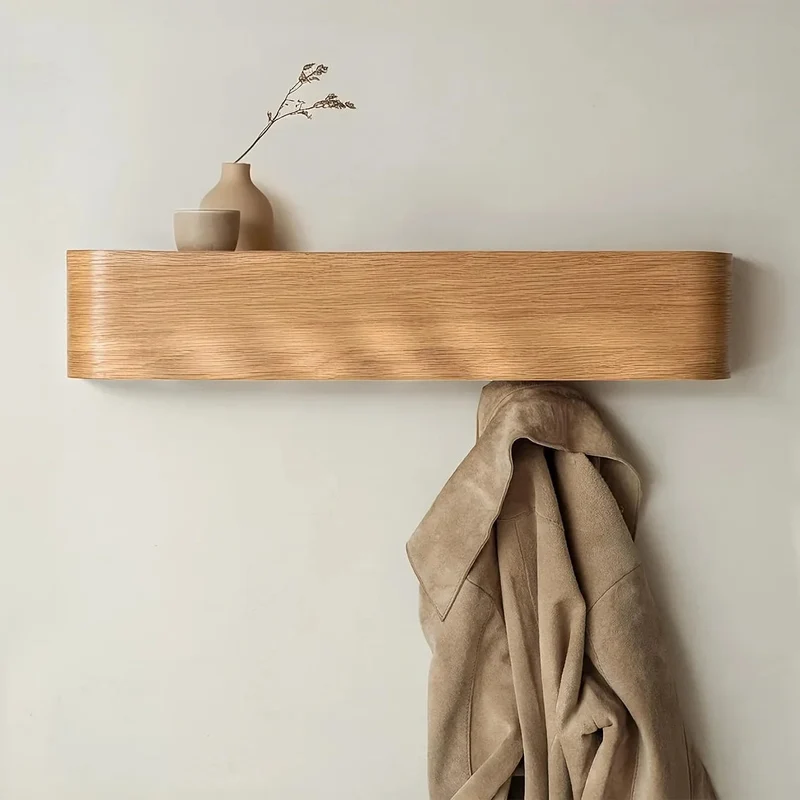 HallNest™ | Wandgarderobe mit Klapphaken & integrierter Ablage