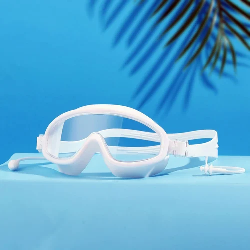 Skanto | HD-Schwimmbrille für Kinder mit großem Rahmen, wasserdicht und beschlagfrei