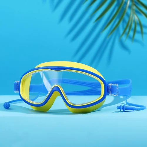 Skanto | HD-Schwimmbrille für Kinder mit großem Rahmen, wasserdicht und beschlagfrei