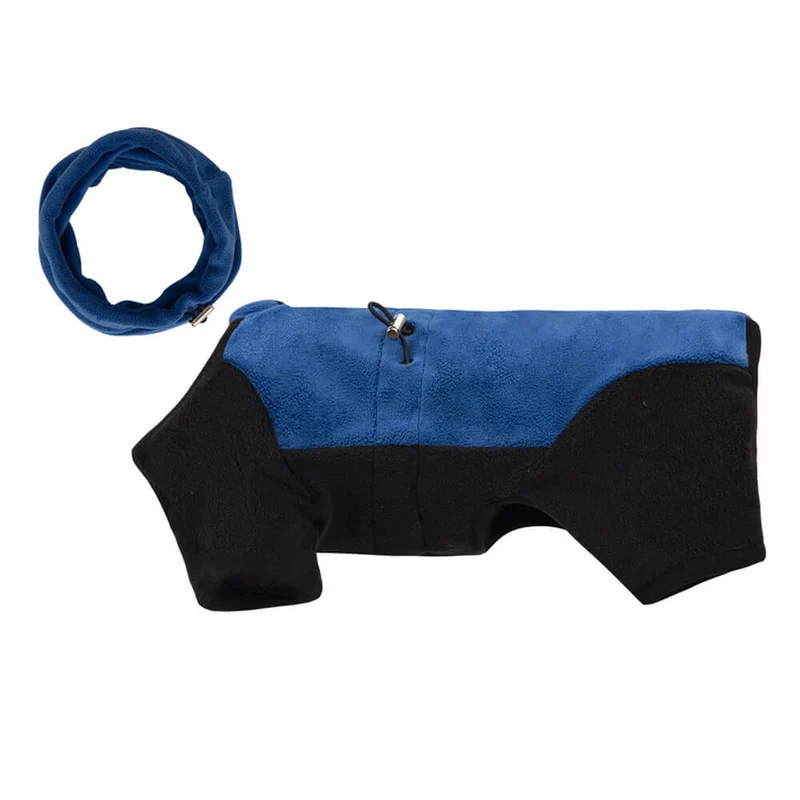 Skanto | Vollschutz-Polarfleece-Hundeanzug mit abnehmbarem Halsband