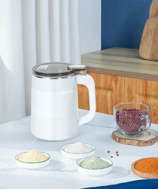Elektrische Getreidemühle – Mühle für Körner, Samen, Gewürze & Kaffee (Blau / Weiß)