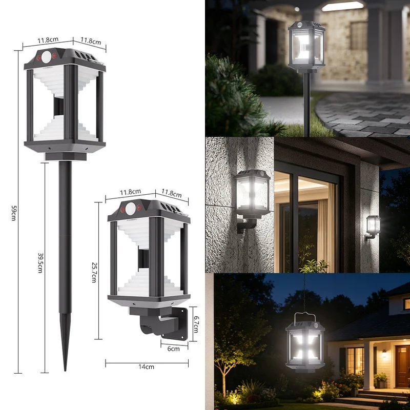 Solar-LED-Laterne für Außen Skanto