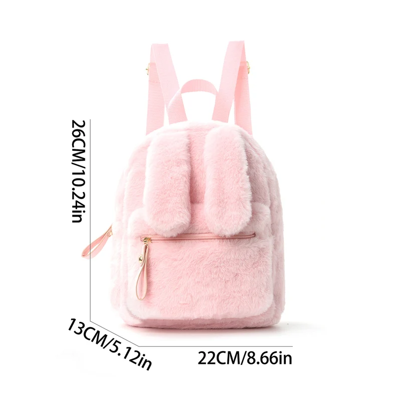 Plüsch-Rucksack mit Ohren-Design Skanto