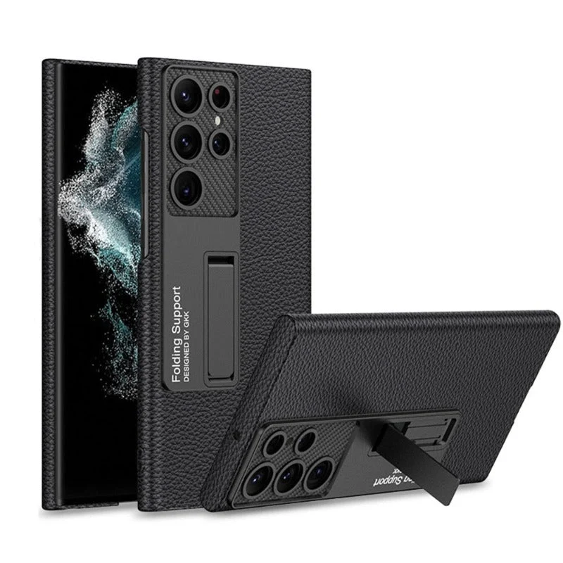 Skanto | Luxuriöse, ultradünne Leder-Handyhülle, stoßfest, für Samsung Galaxy 23