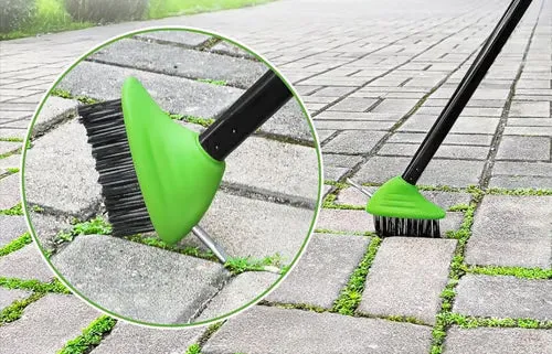 CleanSweep™ | 3-in-1 Unkrautbürsten-Set mit langem Griff
