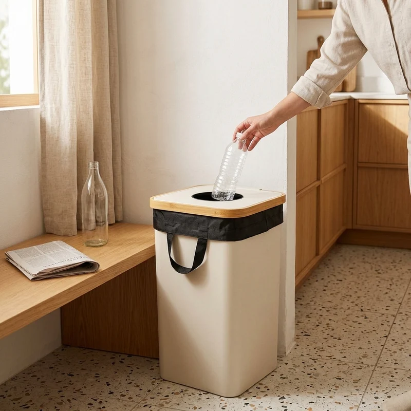 EcoBin™ | Faltbarer 100-Liter-Sammelbehälter für Recycling & Wäsche