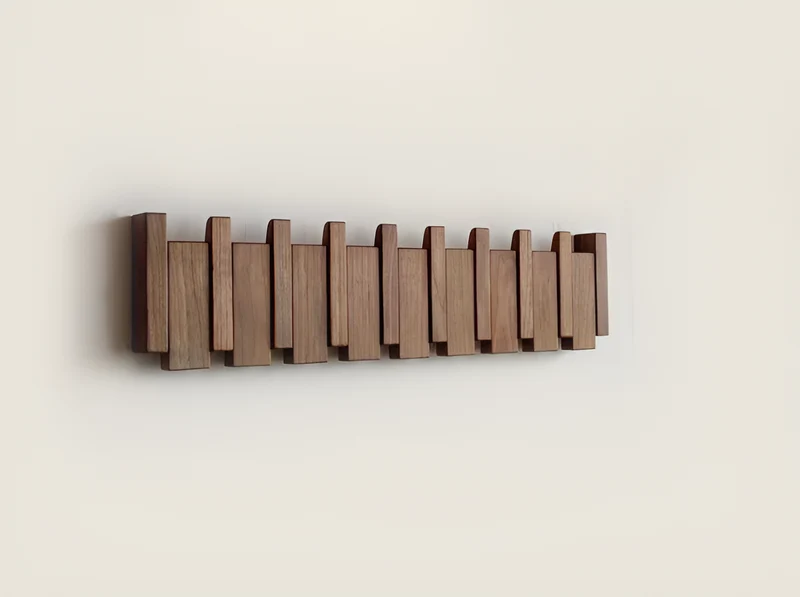 Skanto | RetroHooks - Wandregal aus Holz mit Magnethaken