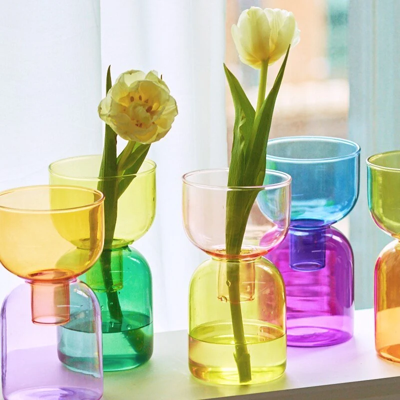 Skanto | Zweiteiliges Mini-Vasen-Terrarium-Set