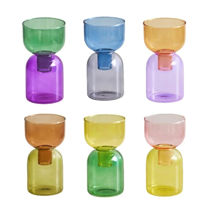 Skanto | Zweiteiliges Mini-Vasen-Terrarium-Set