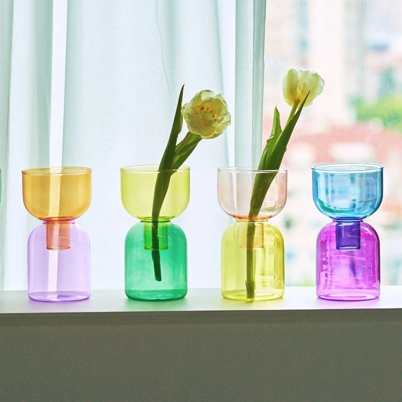 Skanto | Zweiteiliges Mini-Vasen-Terrarium-Set