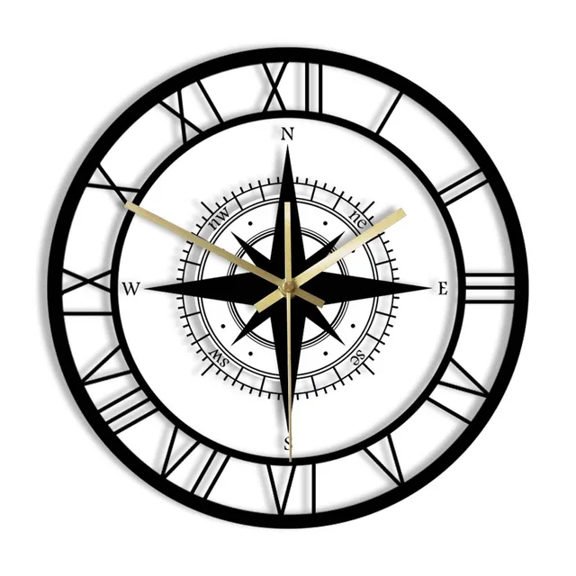 Skanto | Nautische Kompass-Wanduhr