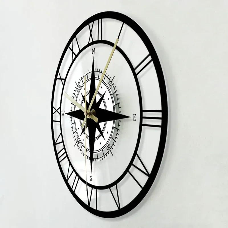 Skanto | Nautische Kompass-Wanduhr