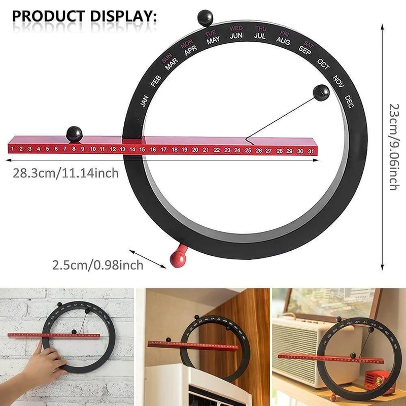 Skanto | Flip Magnetischer Manueller Tischkalender