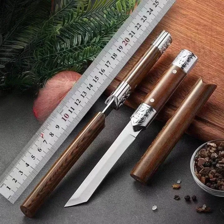 Skanto | Handgemachtes Gebrauchsmesser mit japanischem Holzgriff
