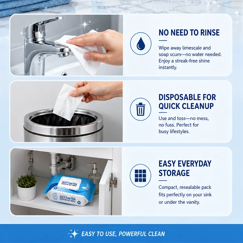 RadianceWipe™ | Badezimmer-Reinigungstücher mit Entkalkungsformel