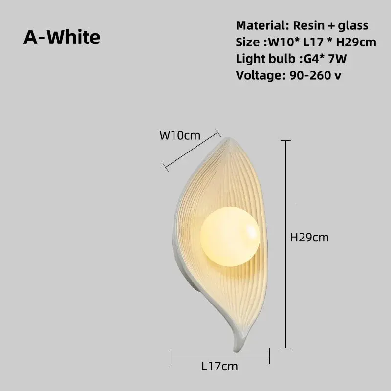Skanto | LED Wandleuchte Blatt Gold Elegant