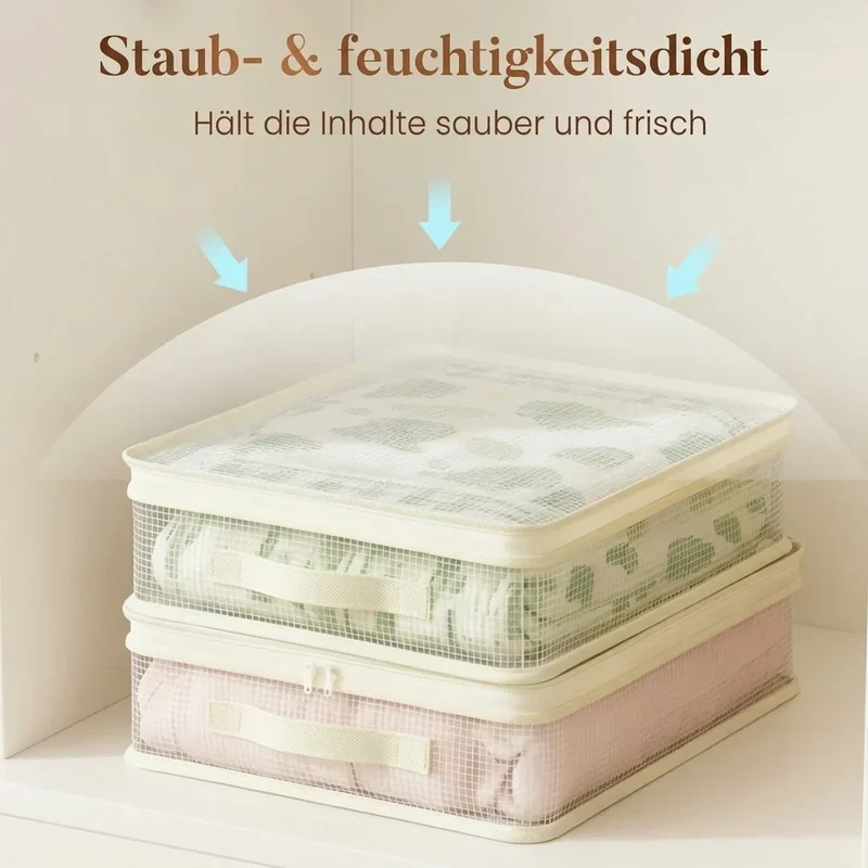 ClearStore™ | Transparente Aufbewahrungsbeutel im 2er-Set