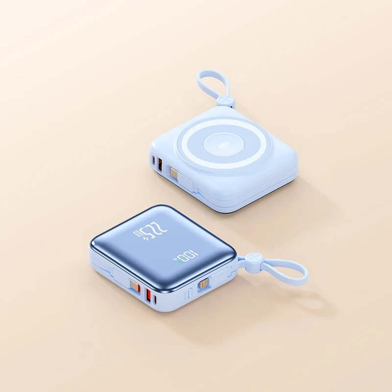 Tragbare kabellose Powerbank mit Smart Charging und LCD-Bildschirm Skanto