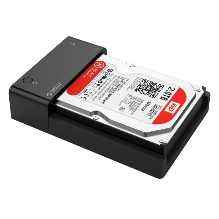 Skanto Skanto | ORICO 6518US3 USB 3.0 Type-B 2.5 / 3.5 Zoll Werkzeuglose HDD-Dockingstation Externes Speichergehäuse Festplattenbox (Schwarz)