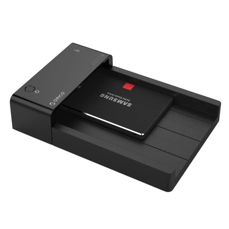 Skanto Skanto | ORICO 6518US3 USB 3.0 Type-B 2.5 / 3.5 Zoll Werkzeuglose HDD-Dockingstation Externes Speichergehäuse Festplattenbox (Schwarz)