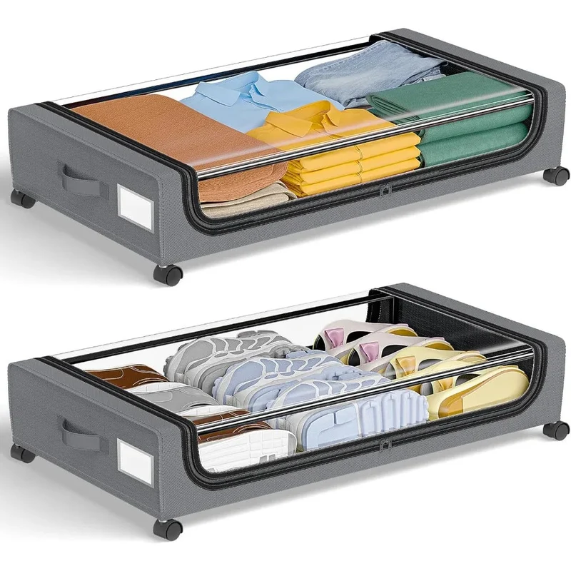 SpaceRoll™ | Unterbett-Aufbewahrungsbox mit Rollen