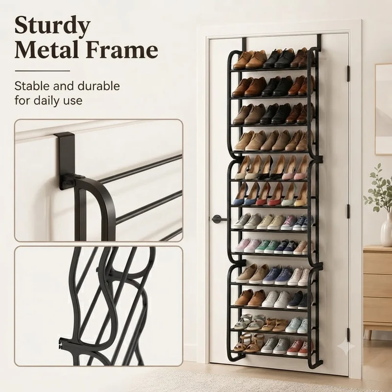 DoorShelf™ | Schuhregal zum Einhängen für Türen (Bis zu 36 Paar Schuhe)