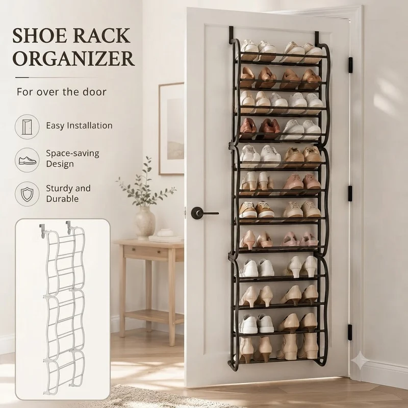 DoorShelf™ | Schuhregal zum Einhängen für Türen (Bis zu 36 Paar Schuhe)