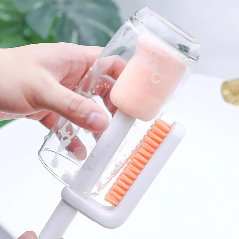 TwinClean™ | 3-in-1 Flaschenbürste mit Strohhalmbürste