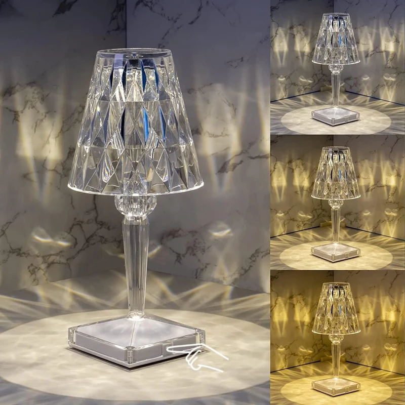 Skanto | CrystaLamp - LED Diamant Kristall Tischlampe