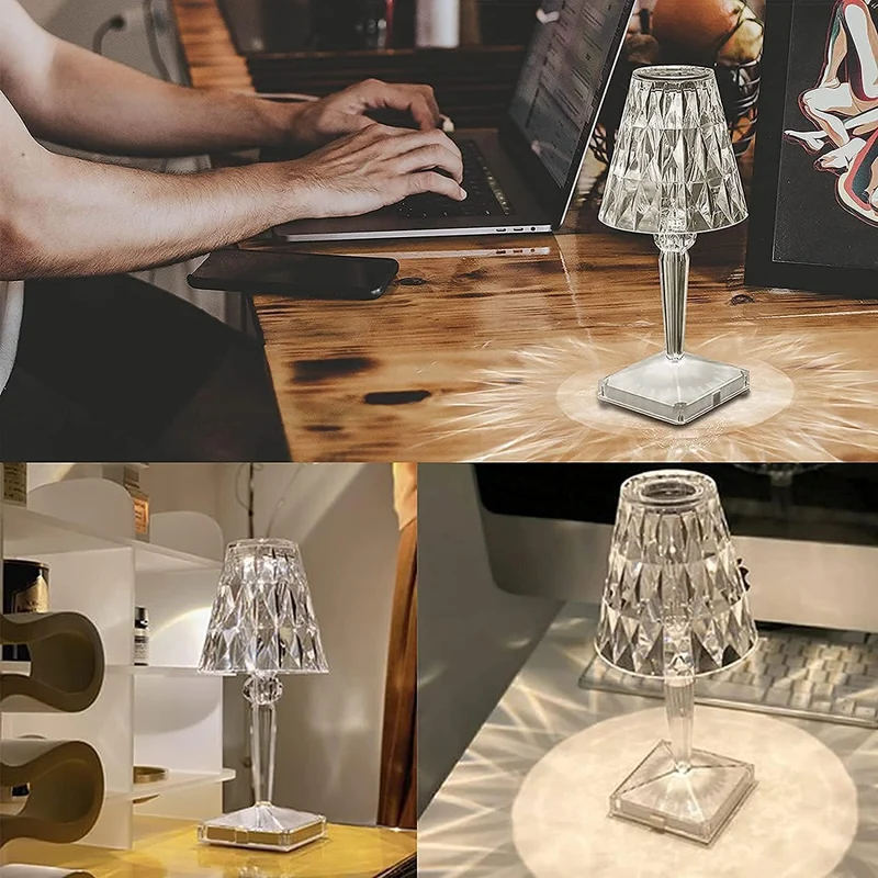Skanto | CrystaLamp - LED Diamant Kristall Tischlampe