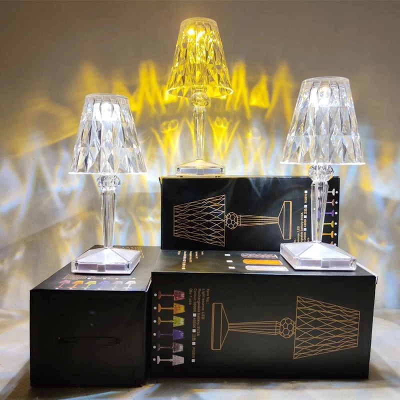 Skanto | CrystaLamp - LED Diamant Kristall Tischlampe