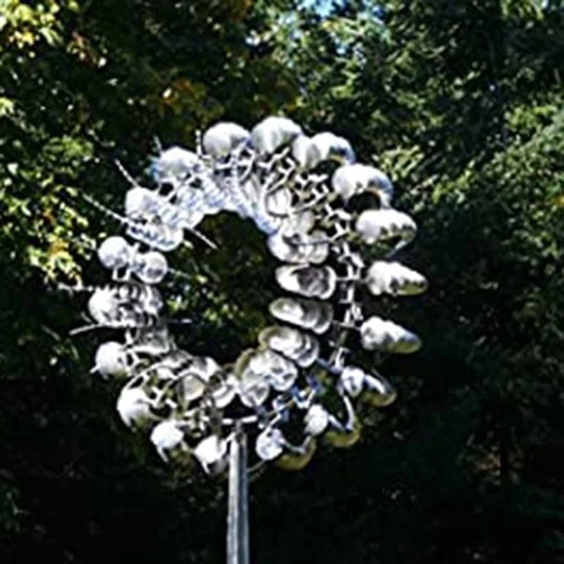 Skanto | Einzigartiges und magisches Metall-Windrad | Magische kinetische Metallskulptur